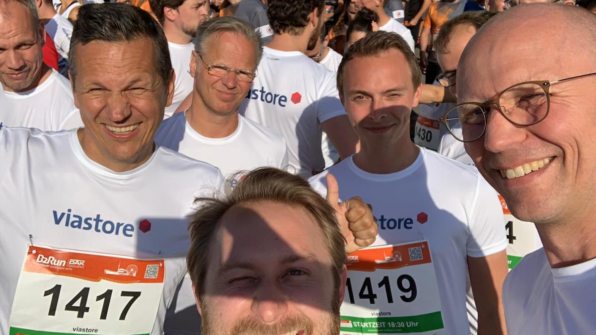 Mitarbeiter beim B2RUN Firmenlauf