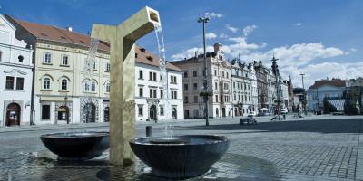 Zlatá fontána v Plzni