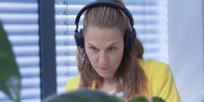 Angelika beim arbeiten