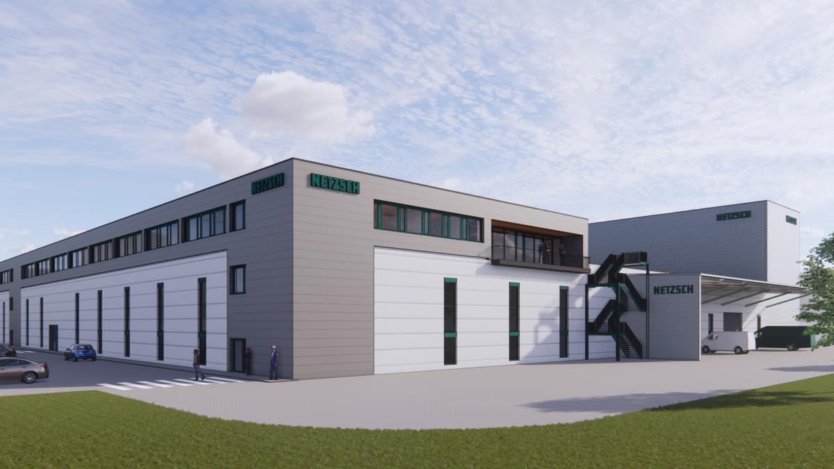 3-D Modell des neuen Logistikzentrum für Netzsch Pumpen, realisiert von viastore