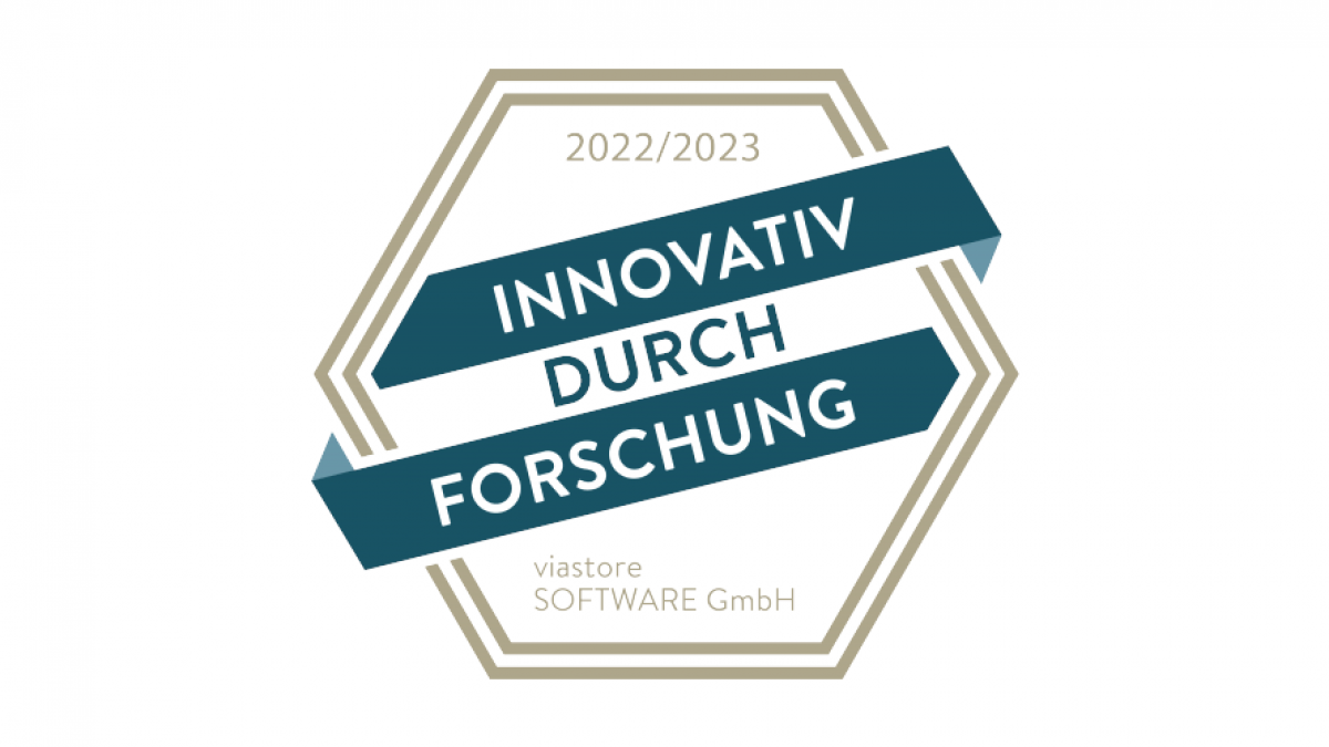 Gütesiegel Innovativ durch Forschung für viastore SOFTWARE 2022/2023