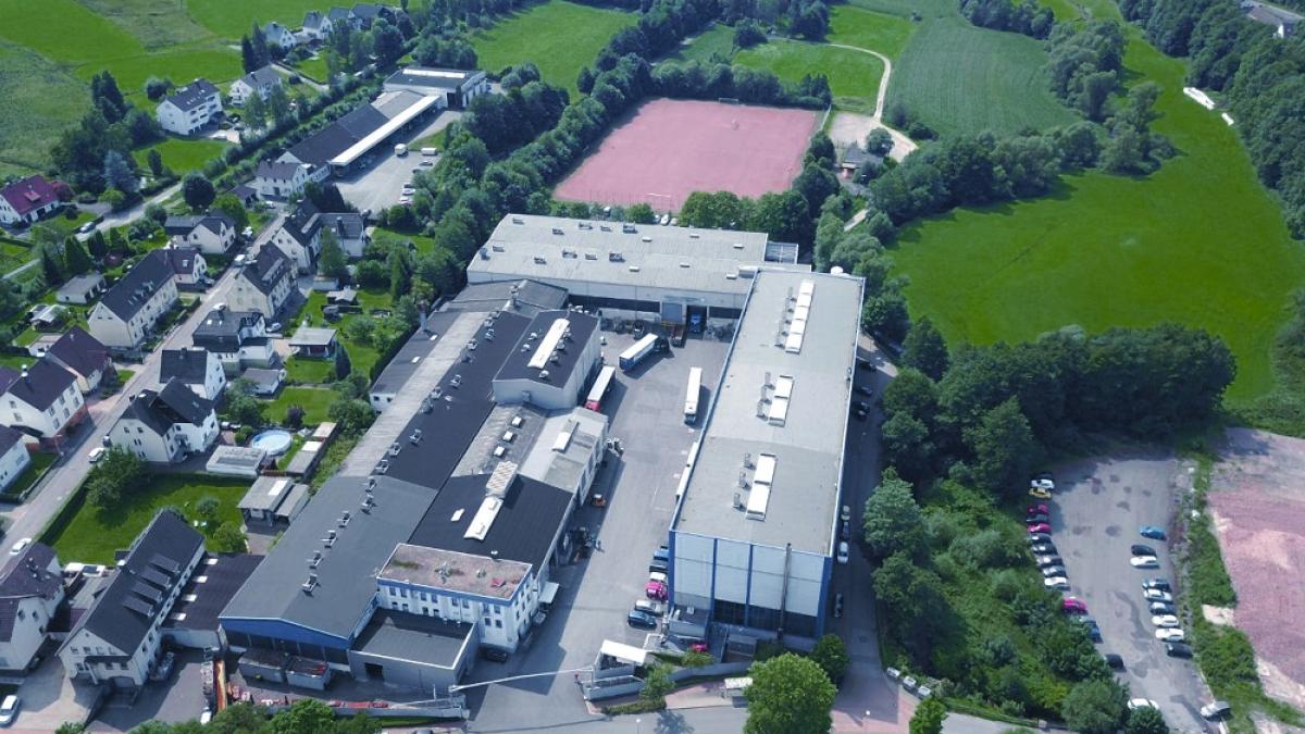 View of the Plettenberg site of Mendritzki GmbH & Co. KG from the bird's eye view