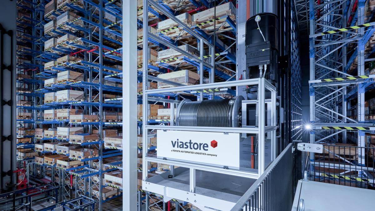Automated palettstorage at Homag