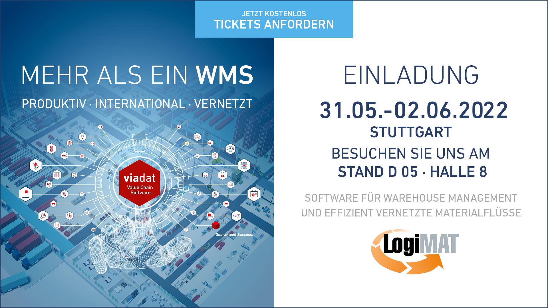 Slider viastore SOFTWARE für die LogiMAT 2022