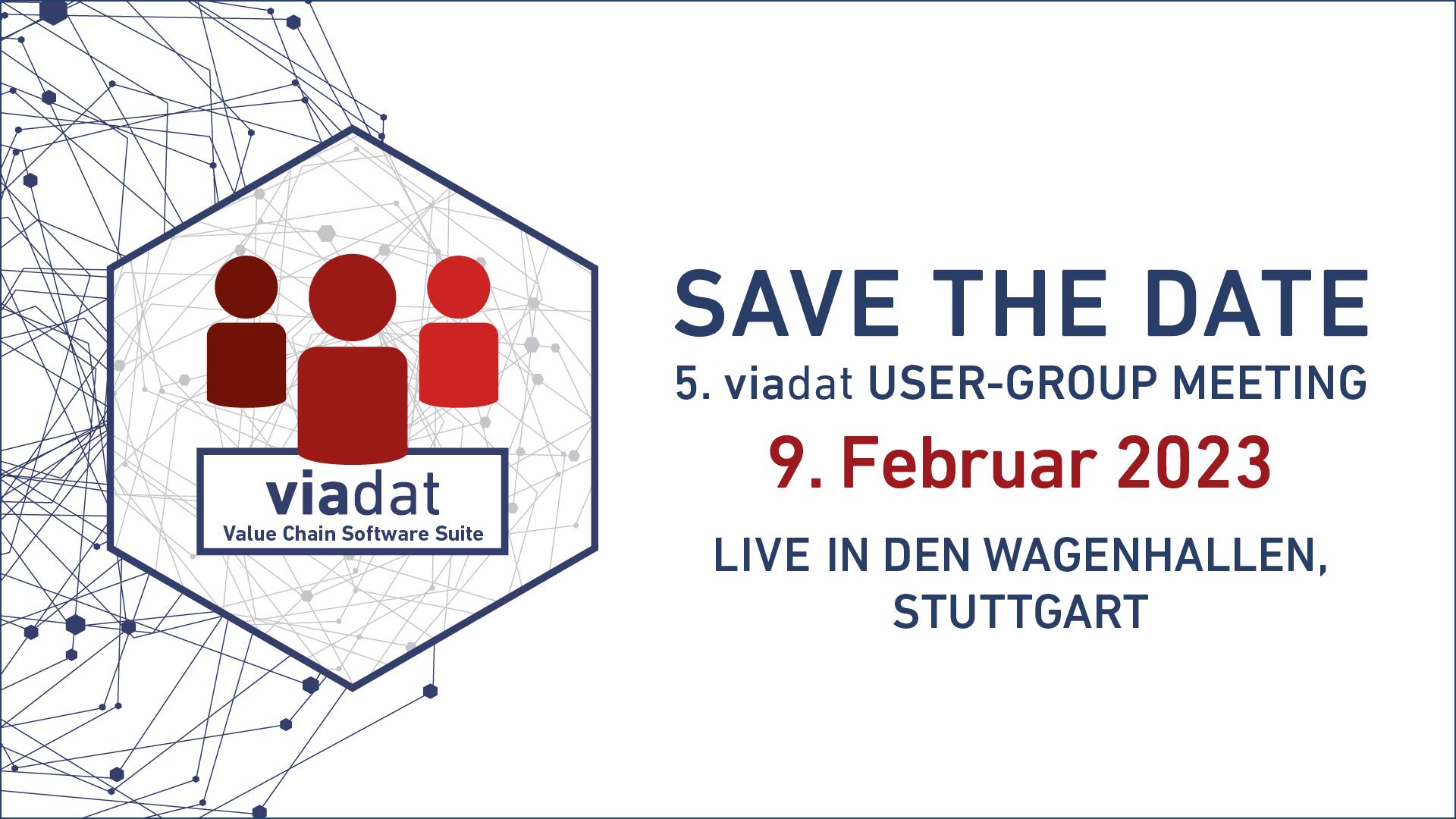 Slider für das viastore User-Group Meeting 2023