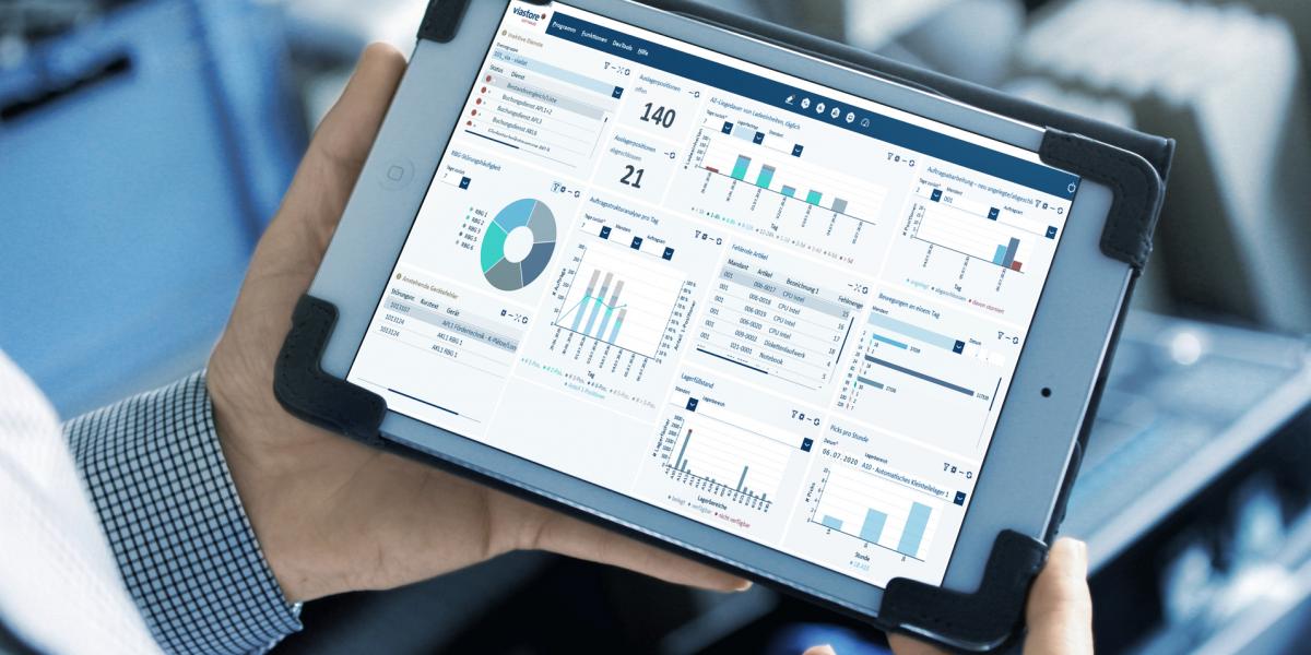 viadat Warehouse Management System Dashboard von viastore