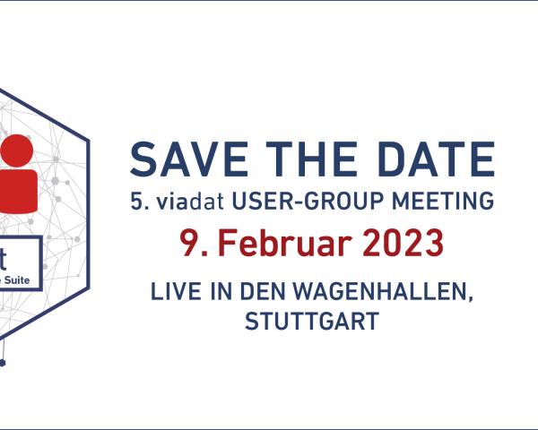 Slider für das viastore User-Group Meeting 2023