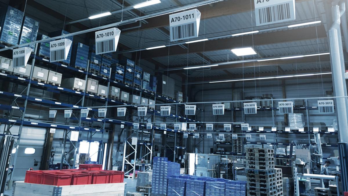 viastore pallet storage with WMS viadat at Verbindungselemente Engel, Retail