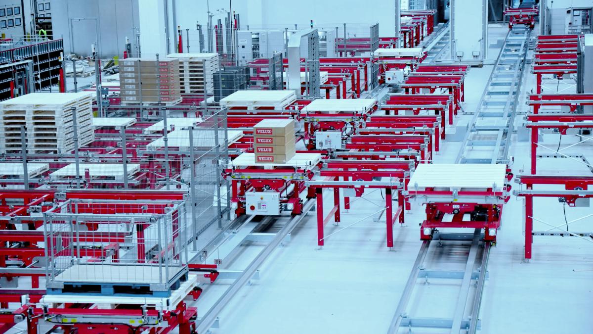 Elektrobodenbahn bei velux