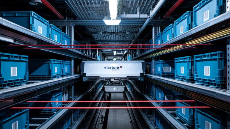 Shuttle bei viastore Referenzkunde Löffelhardt, Großhandel