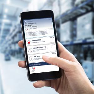 Benutzeroberfläche von viadat alert auf einem Smartphone