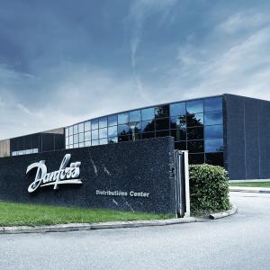 View to the Danfoss distribution center in Rodekro, Denmark