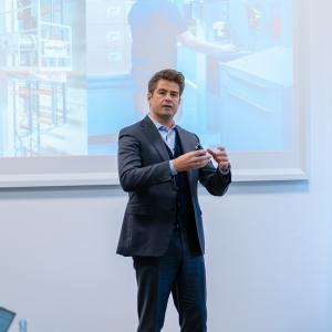 Geschäftsführer beim viastore Presseabend 2022