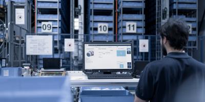 Order picking with viadat warehouse management software from viastore at Hummel