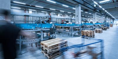 Order picking in the viastore warehouse of Löffelhardt, Retail