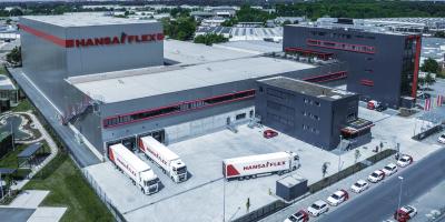 Logistiklager bei der Firma Hana-Flex