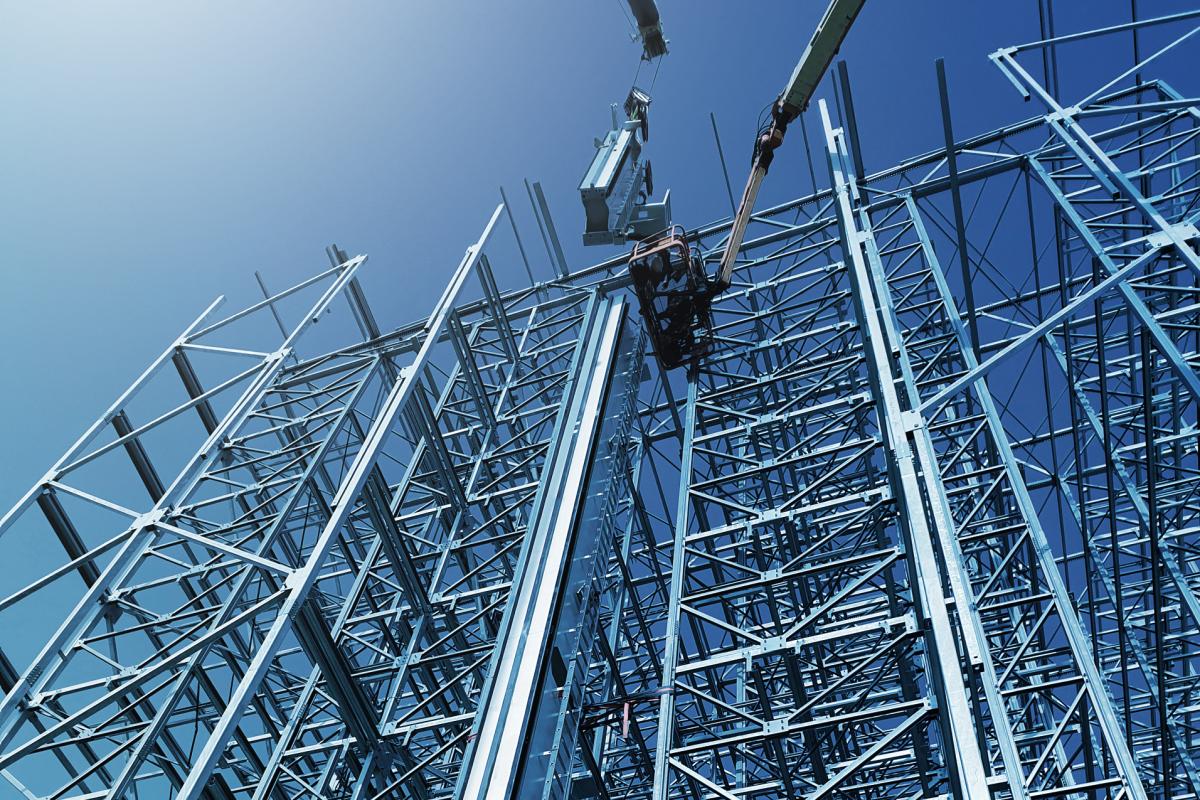 Distribution center of Cinco Villas during construction by viastore, Food Industry