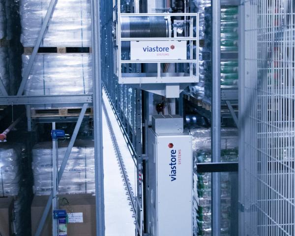 viapal pallet crane warehouse storage